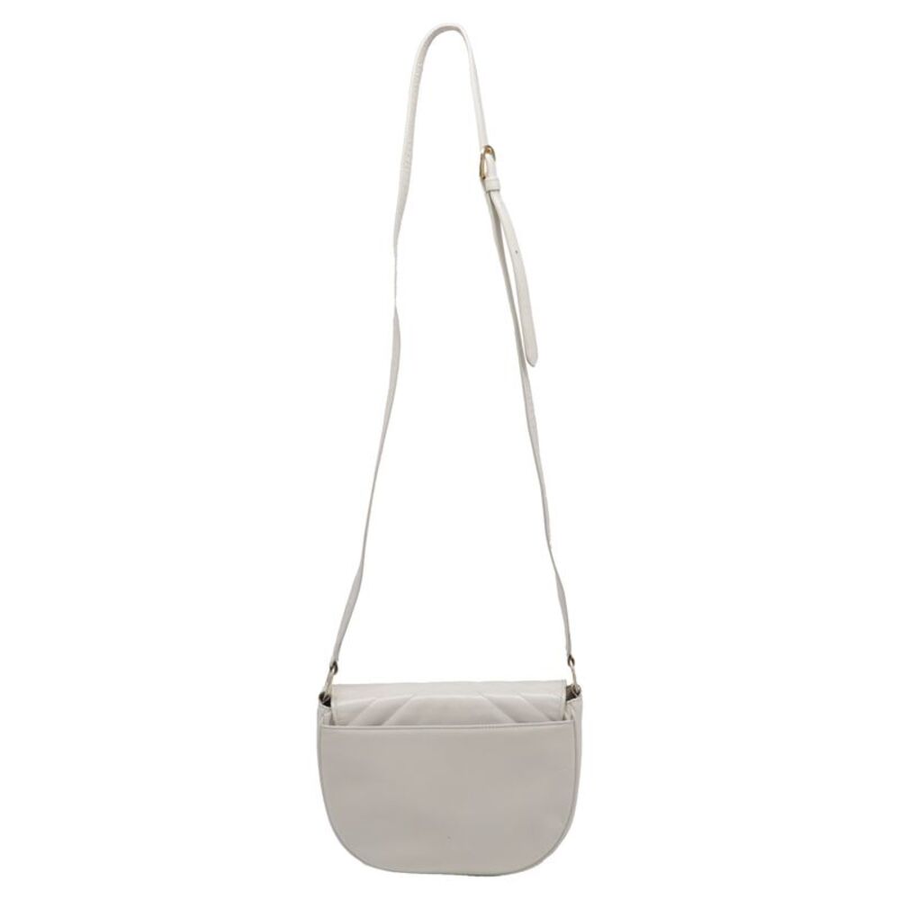 Saint Laurent Joan Quilted Shoulder Bag in White Calf Leather - Picture 5 of 10